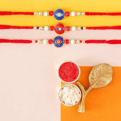 Sneh Evil Eye Rakhis Set Of 3