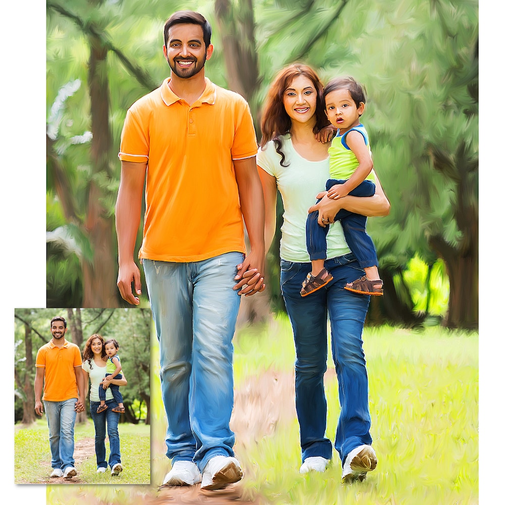 Oil Canvas Painting For Family