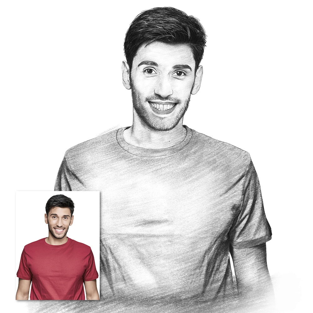 Personalised Sketch Painting For Him