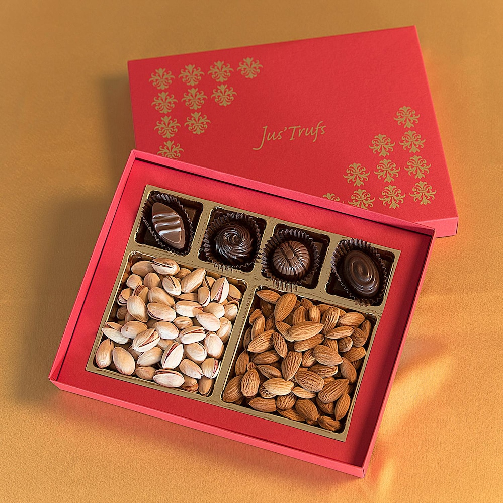  Adorable Delight Joy Box With Truffles And Dry Fruits Hamper