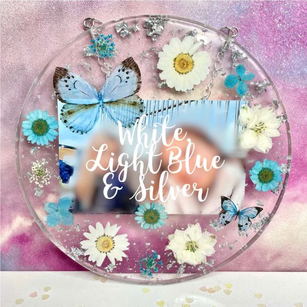  Resin Photo Frame, Flower Wall Hanging